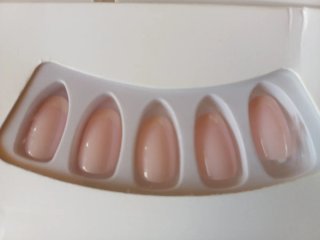 Lote uñas postizas beige y rosa