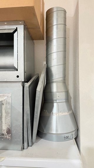 Campana y motor extractor industrial nuevo