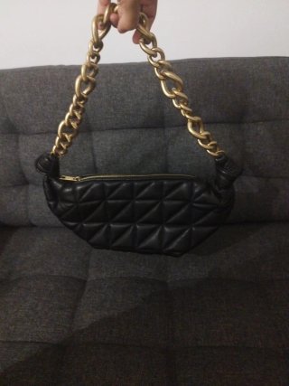 Bolso nuevo Zara Acolchado Cadena Dorada