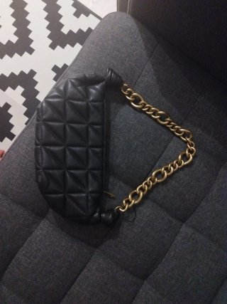 Bolso nuevo Zara Acolchado Cadena Dorada