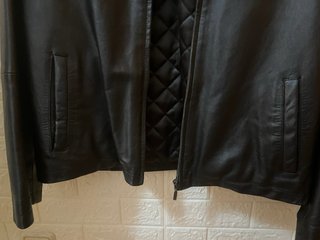 Cazadora Piel ADROPA 2 Acolchada Negra Talla M