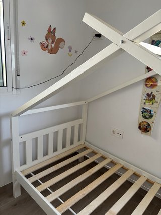 Cama infantil casita blanca