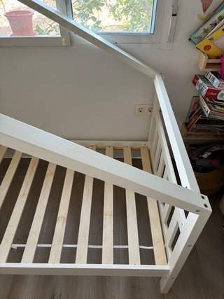 Cama infantil casita blanca