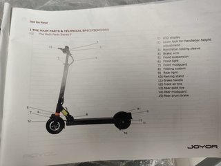 Patinete eléctrico Joyor - Muy buen estado