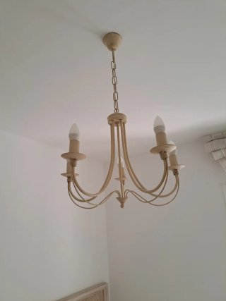 2 Lámparas de Techo Borgia Conti Beige