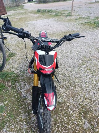 Moto Eléctrica Infantil Motocross Roja Negra