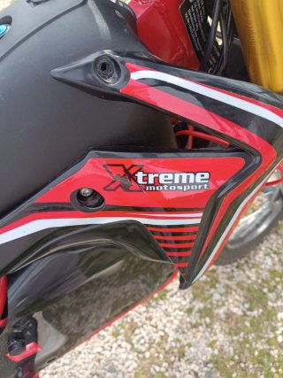 Moto Eléctrica Infantil Motocross Roja Negra