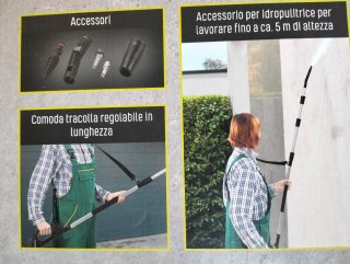 Lanza extensible Parkside para hidrolimpiadora