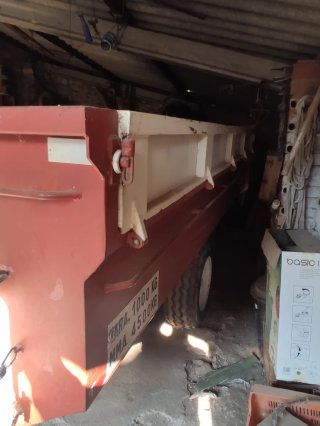 Remolque bañera rojo