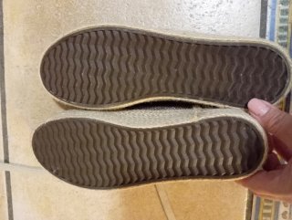 Zapatillas brillantes con plataforma de cuerda