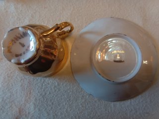 Juego Café Porcelana Oro Bavaria Gebrüder Popp