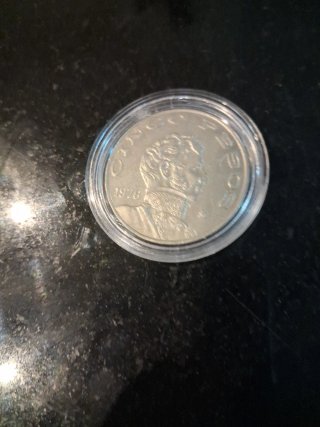 4 Monedas Plata México años 1957/ 1959 /1975 /1976