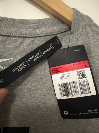 Camiseta Nike JDI Gris Talla L