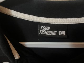 Polo Fishbone Negro Talla XL