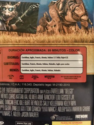 DVD Delgo Película Fantasía Familiar