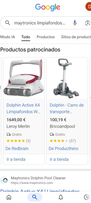 Robot Limpiafondos Dolphin Maytronics Active X4