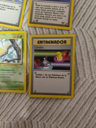 Cartas Pokémon 1995 Entrenador weedle meowth anime