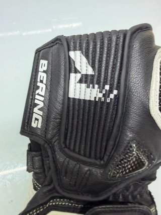 Guanti Bering Moto Pelle Carbonio
