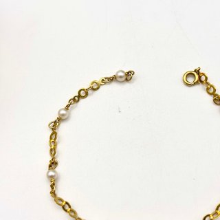 Pulsera de oro 18kt con perlas