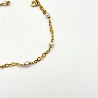 Pulsera de oro 18kt con perlas