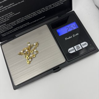 Pulsera de oro 18kt con perlas