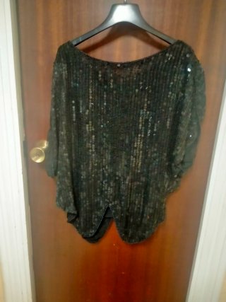 Conjunto fiesta lentejuelas negro y plata