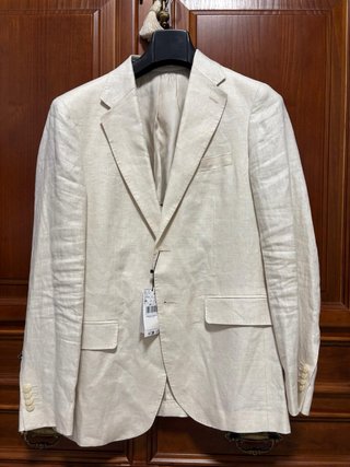 Americana Lino Beige Mango Talla M