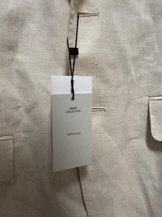 Americana Lino Beige Mango Talla M
