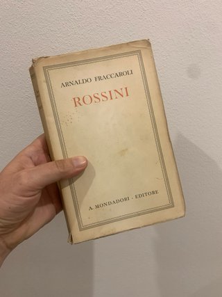Libro biografico Rossini ed.Mondadori  vintage