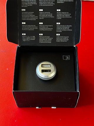 Cargador coche audi usb dual