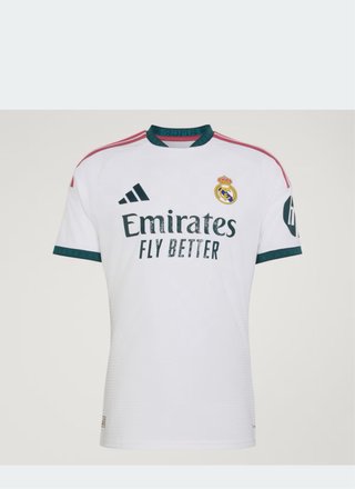 Camiseta fútbol Adidas blanca y verde