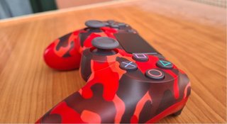 Mando PS4 Camuflaje Rojo
