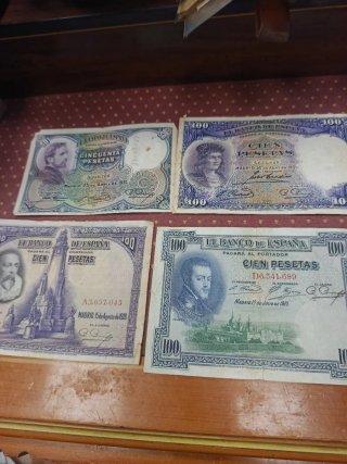 Lote Billetes Españoles Siglo XX