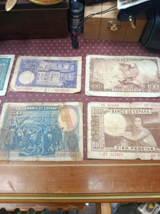 Lote Billetes Españoles Siglo XX