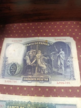 Lote Billetes Españoles Siglo XX
