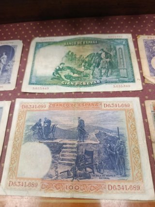 Lote Billetes Españoles Siglo XX