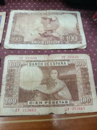 Lote Billetes Españoles Siglo XX