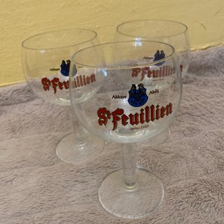 Set 3 Calici Birra St. Feuillien Vetro