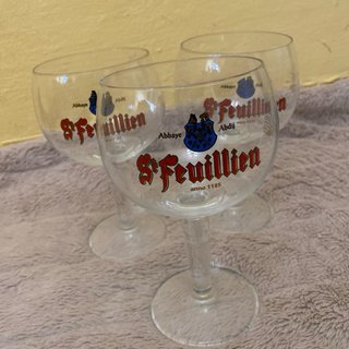 Set 3 Calici Birra St. Feuillien Vetro