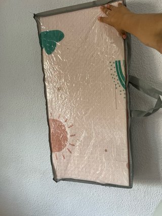Alfombra Bebe Acolchada Plegable Rosa