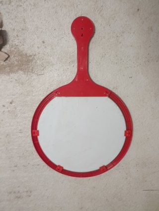Espejo de pared redondo rojo Ikea