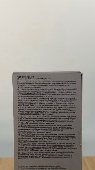 PRECINTADO Google Pixel 10a 128GB