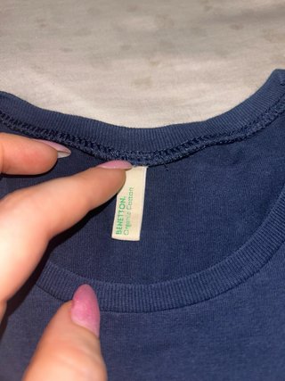 Camiseta Benetton Smile Azul y Rosa