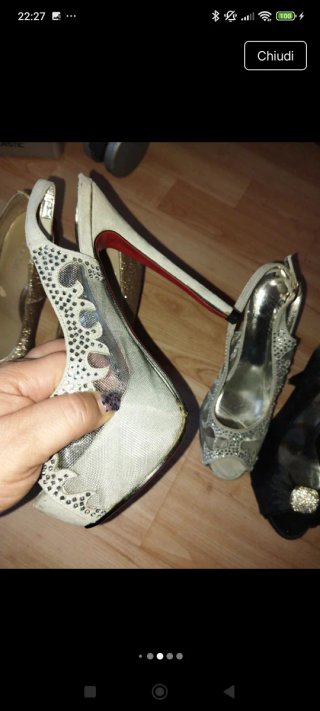 Set 3 paia scarpe tacco donna n.36