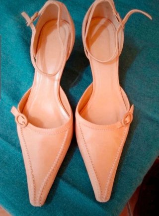 Zapatos Zara Vintage 1999 Rosa Punta Fina