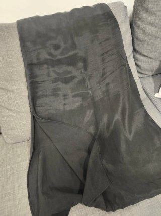 Vestido midi Zara negro