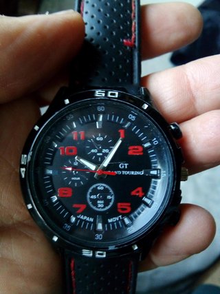 Orologio GRANDE Giapponese GRAND TOURING con quadrante INCREDIBILE!