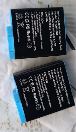 Batterie GoPro 2580mAh Tipo C (2 pezzi)