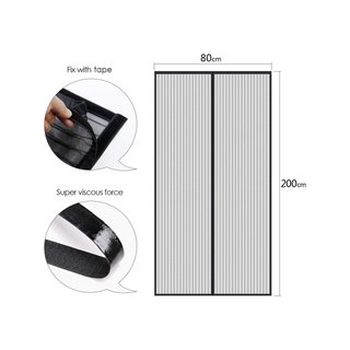 MYCARBON Mosquitera puerta magnética 80x200