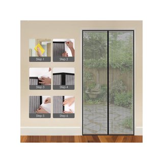MYCARBON Mosquitera puerta magnética 80x200